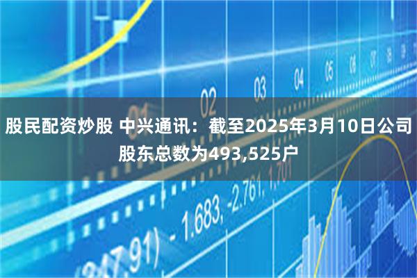 股民配资炒股 中兴通讯：截至2025年3月10日公司股东总数为493,525户